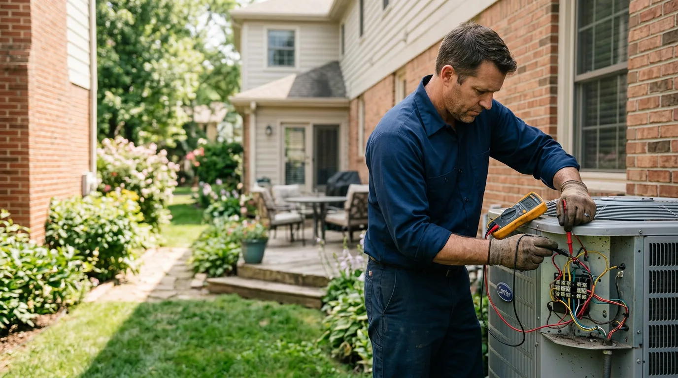 HVAC technician working near Dallas, OR